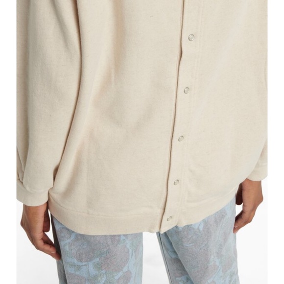 NEW Ganni x Levi's Snap Back Sweatshirt Nature Medium - Picture 13 of 17